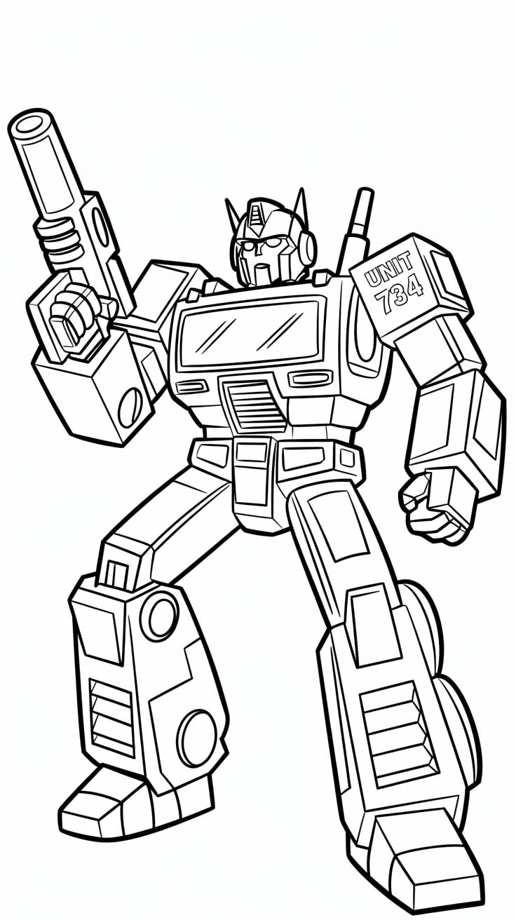 coloriage transformer