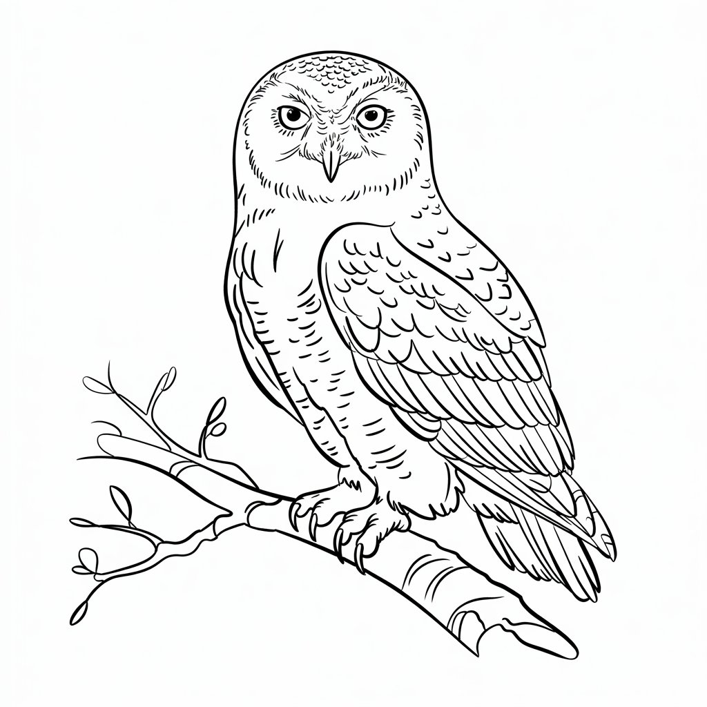 hibou coloriage imprimer
