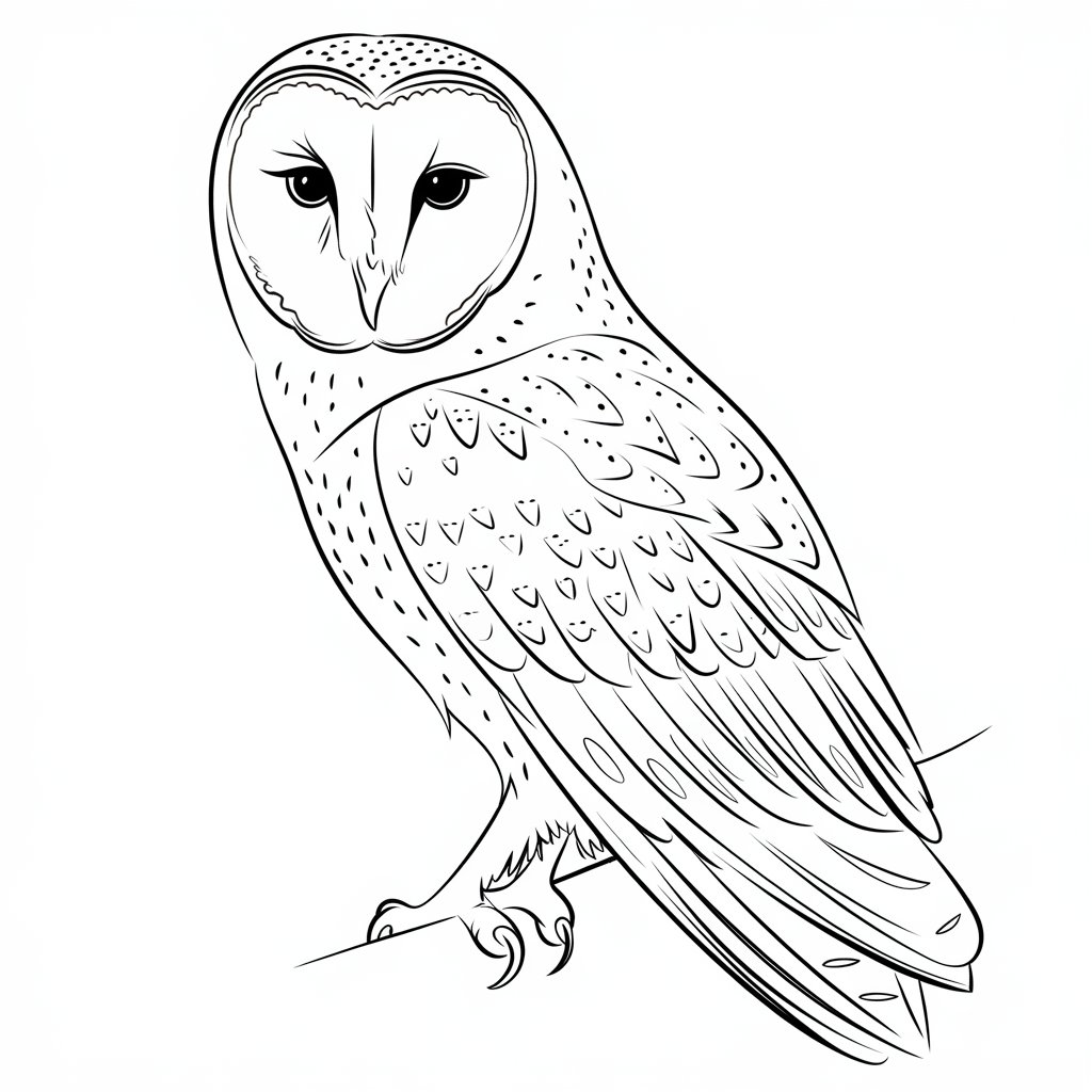dessin hibou couleur