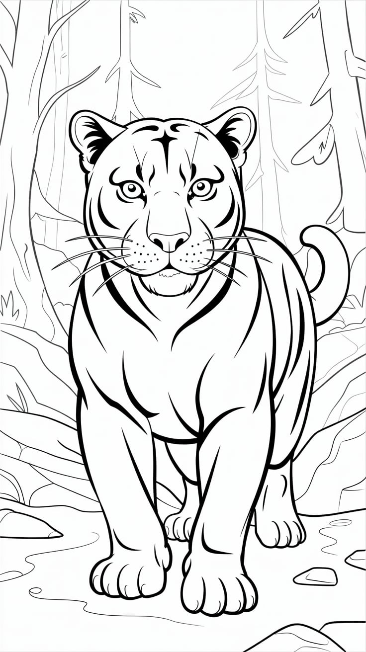 panthère noir dessin