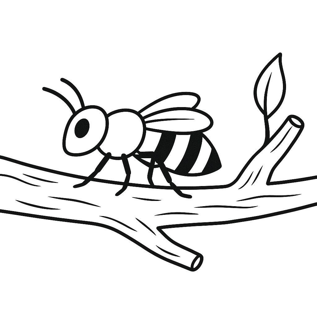 abeille coloriage