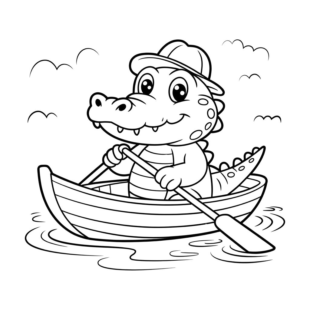 coloriage crocodile