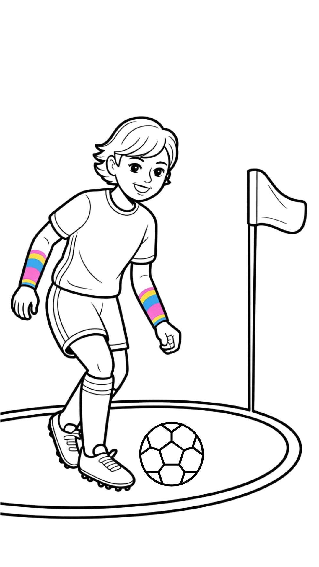 coloriage joueur de football a imprimer