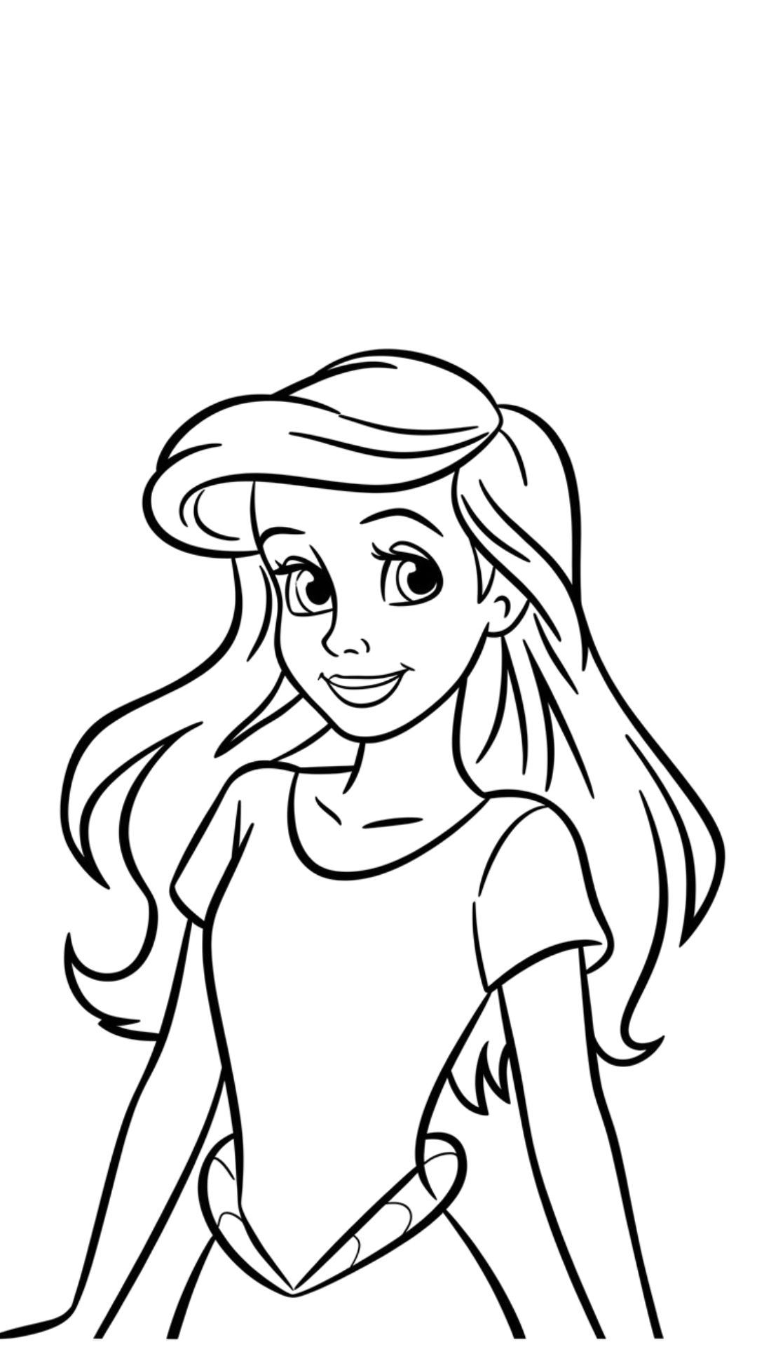 ariel coloriage