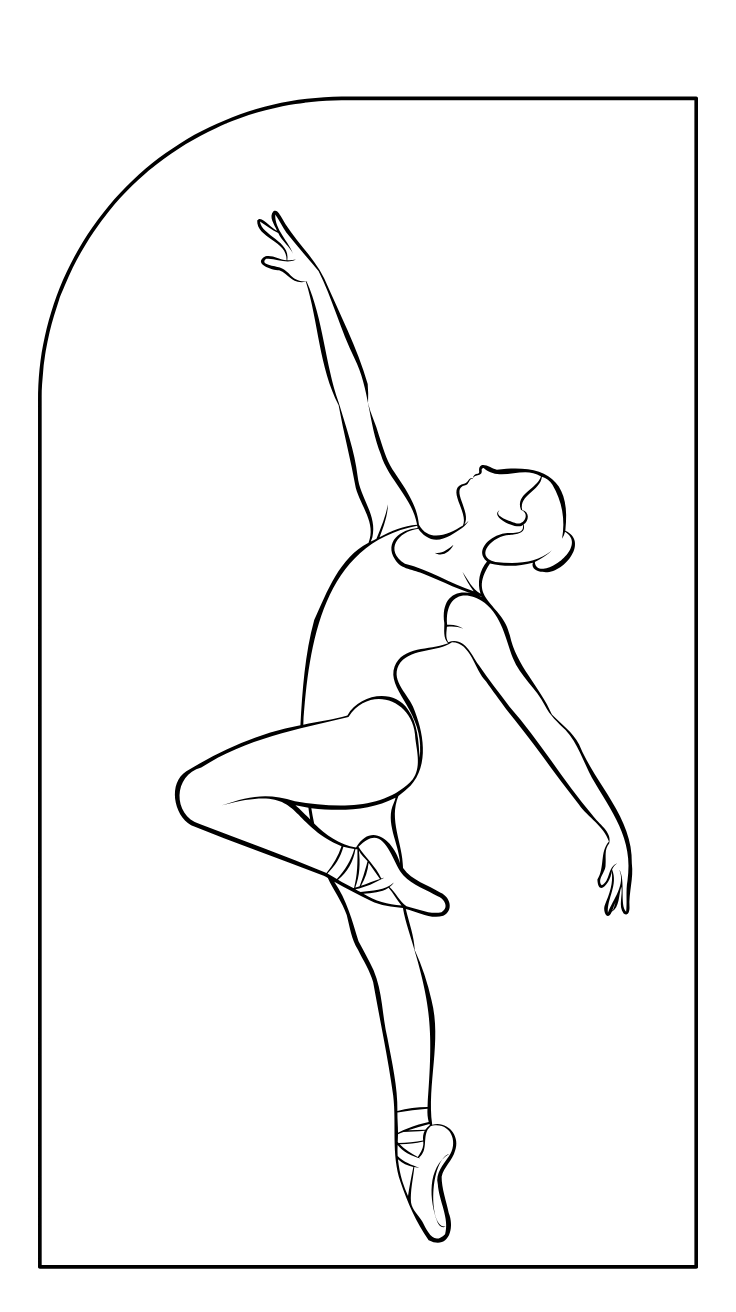 ballerine danseuse classique dessin