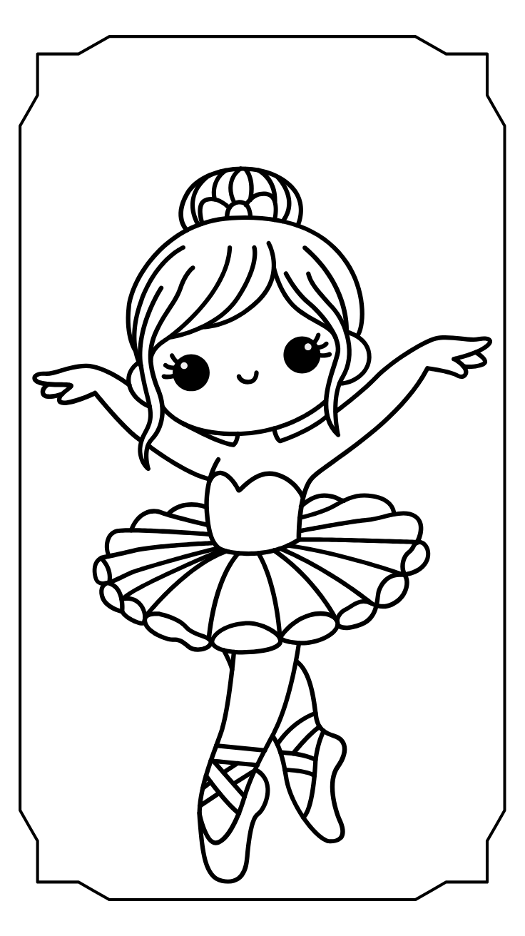 coloriage ballerine