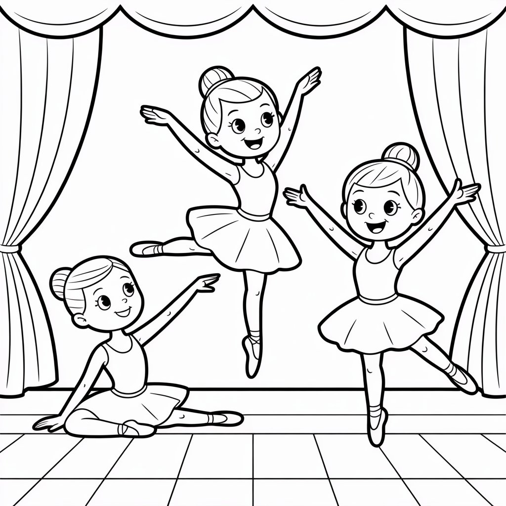 coloriages ballerina