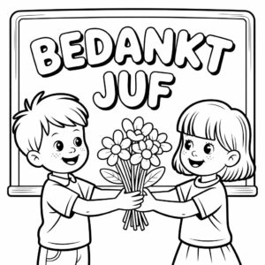 Coloriages "Merci" à imprimer