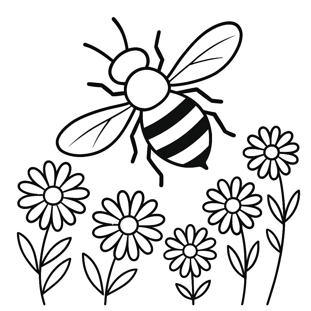 coloriages abeilles
