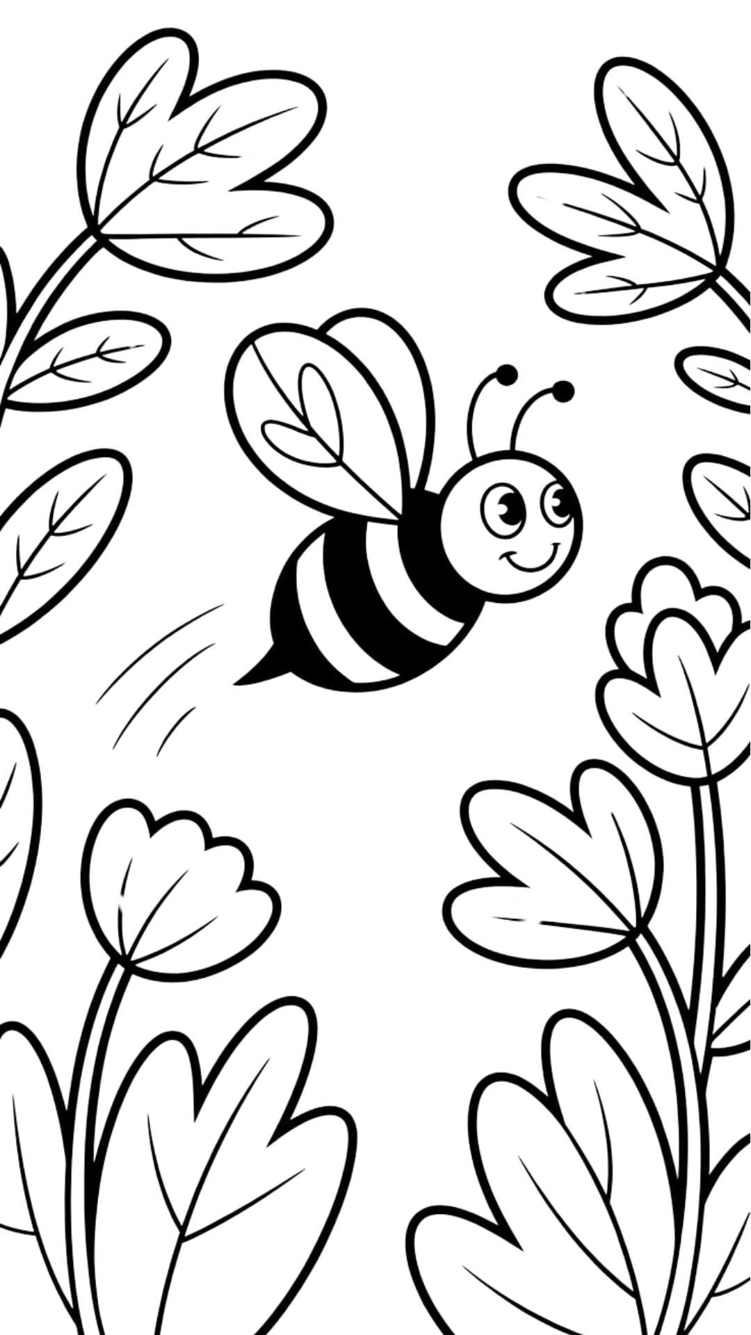 abeille dessin facile