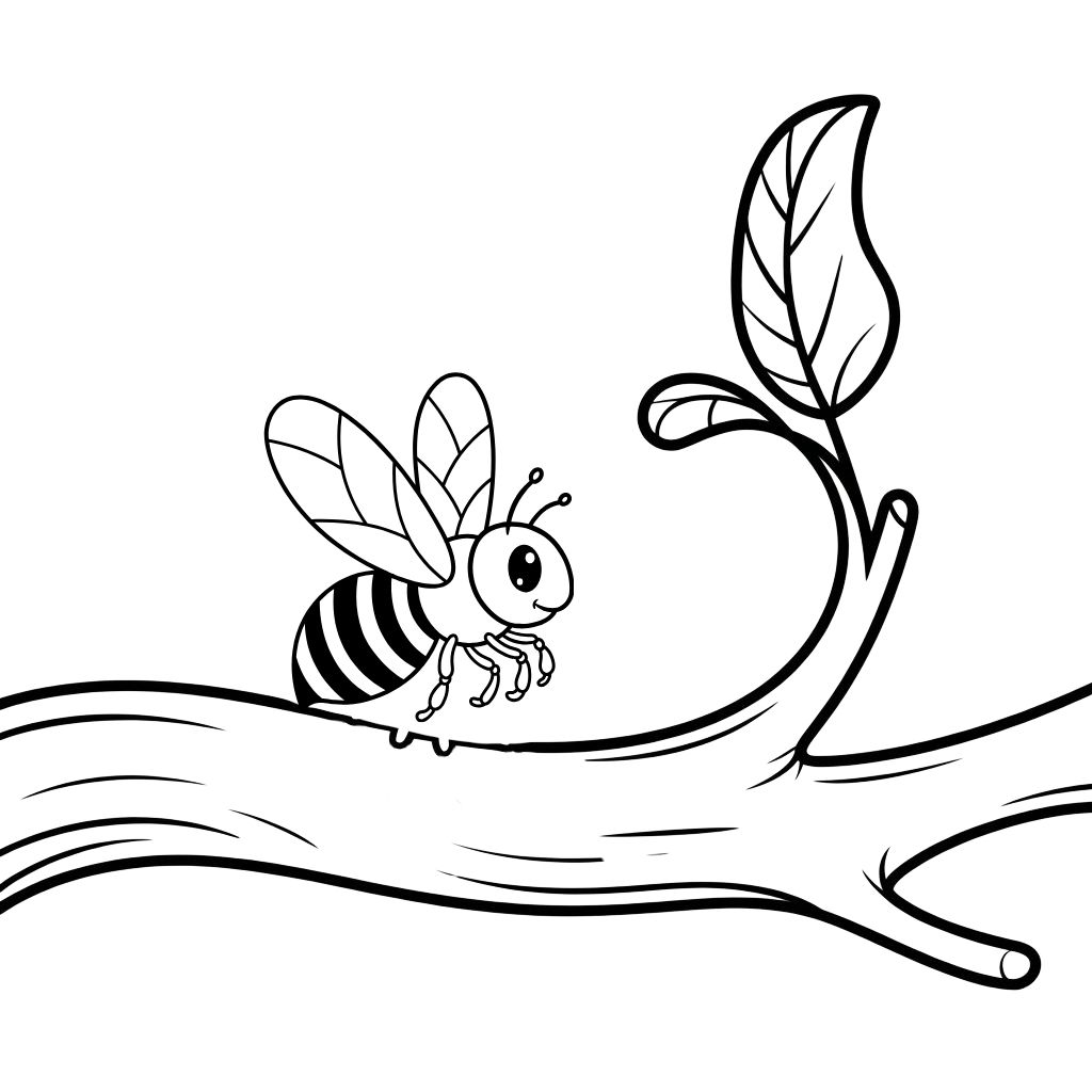 coloriage abeilles