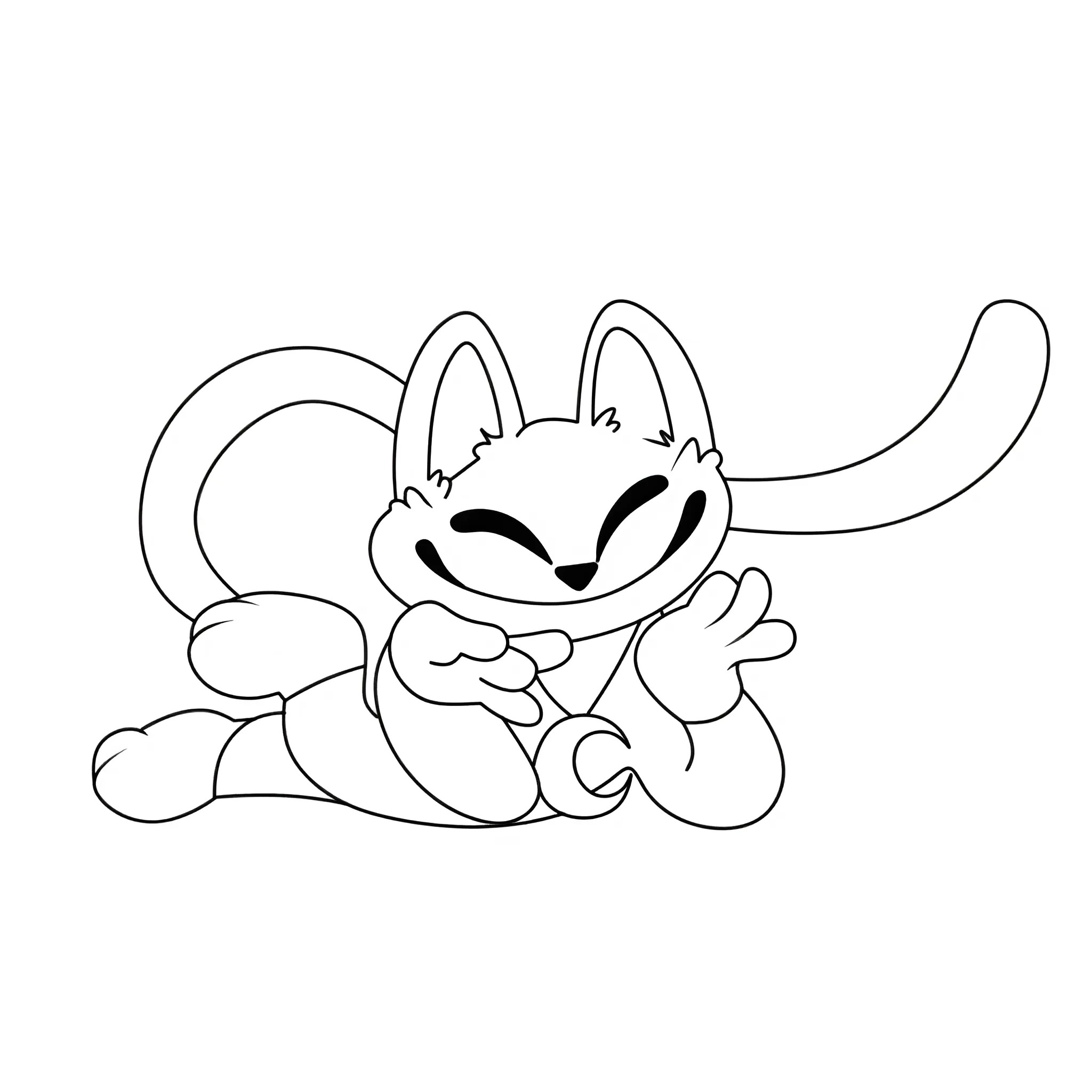 coloriage catnap à imprimer