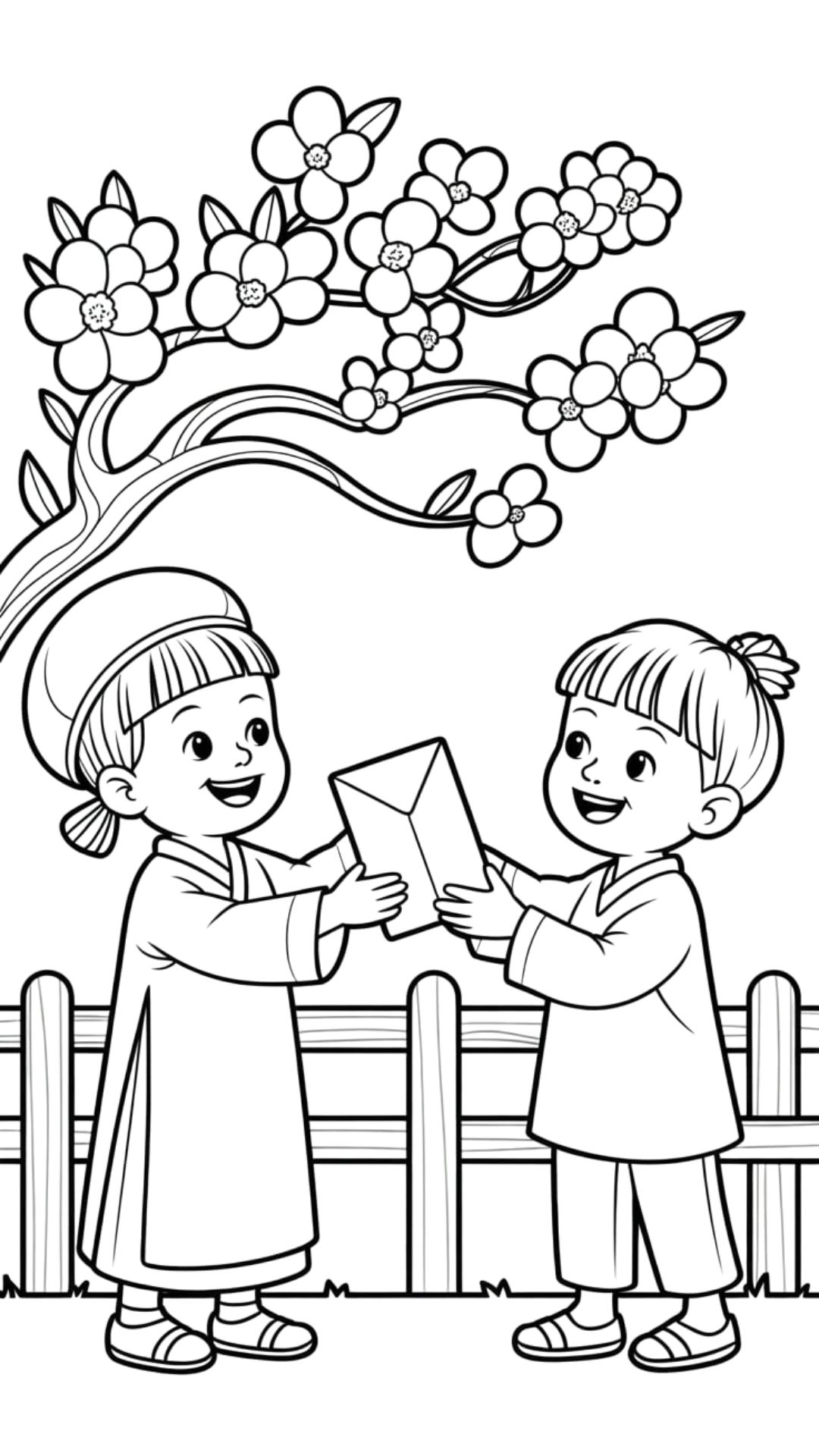 Dessin Nouvel an chinois Facile