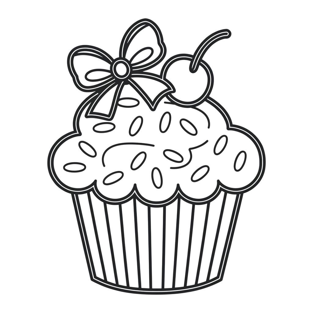 cupcakes coloriage