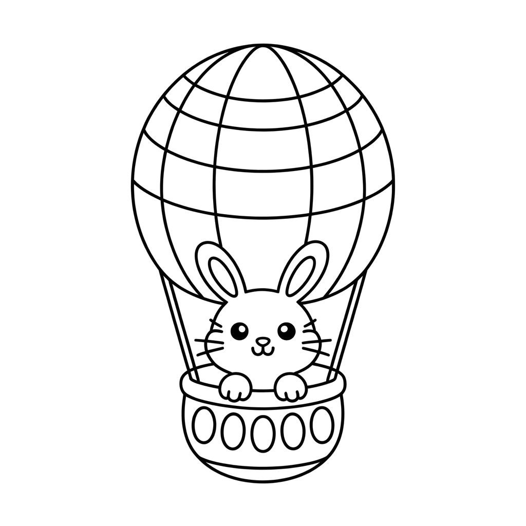 montgolfière dessin