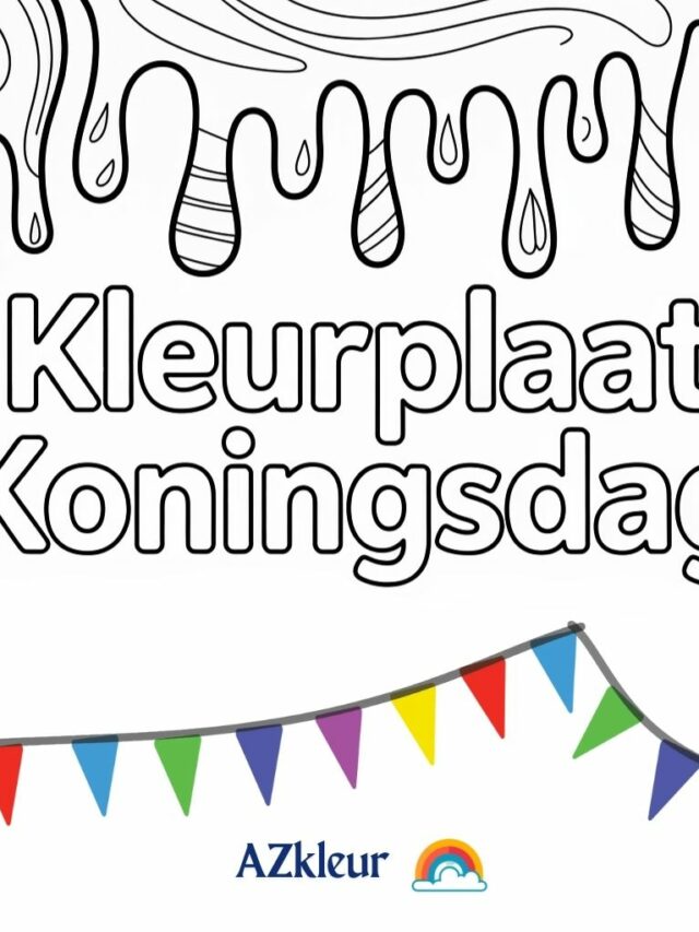 Kleurplaat Koningsdag