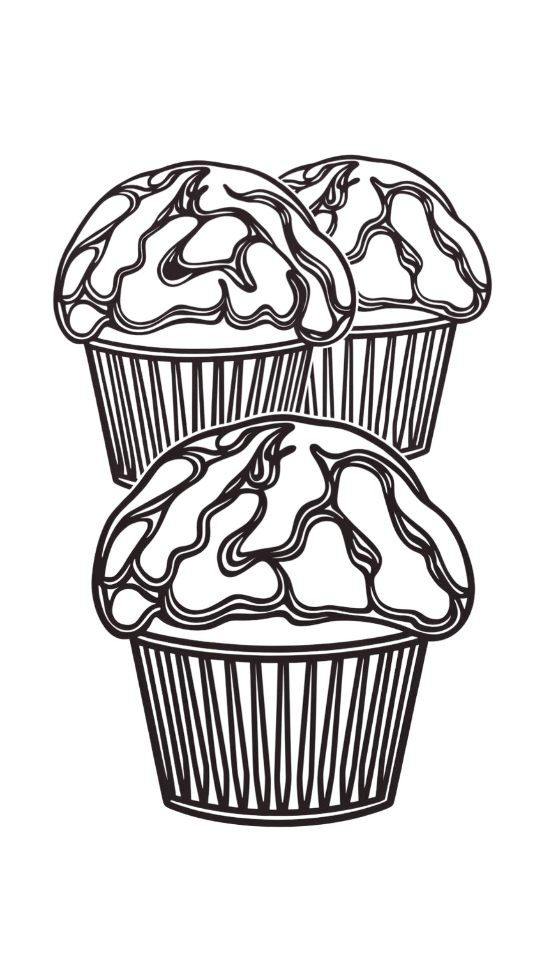 dessiner un cupcake