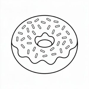 dessin donuts kawaii