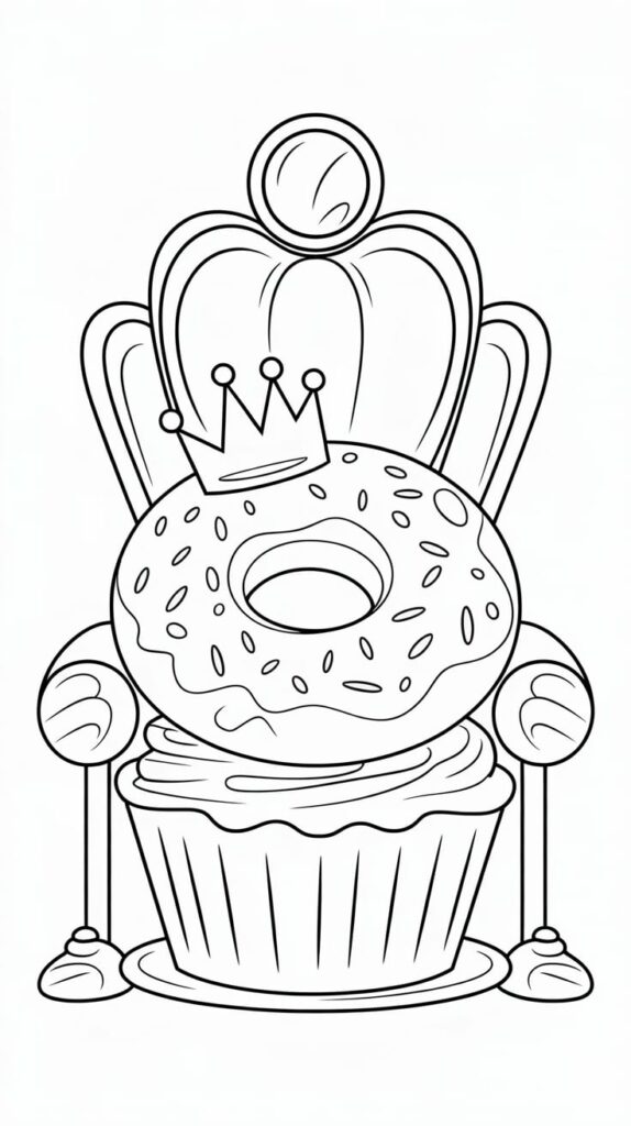 dessin kawaii facile donuts