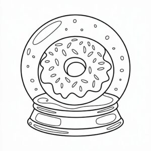 coloriage donuts