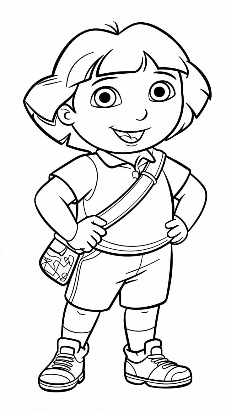 coloriage dora l'exploratrice