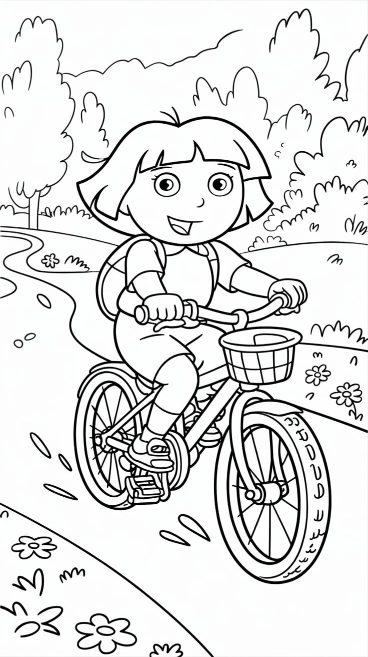 coloriage dora l exploratrice