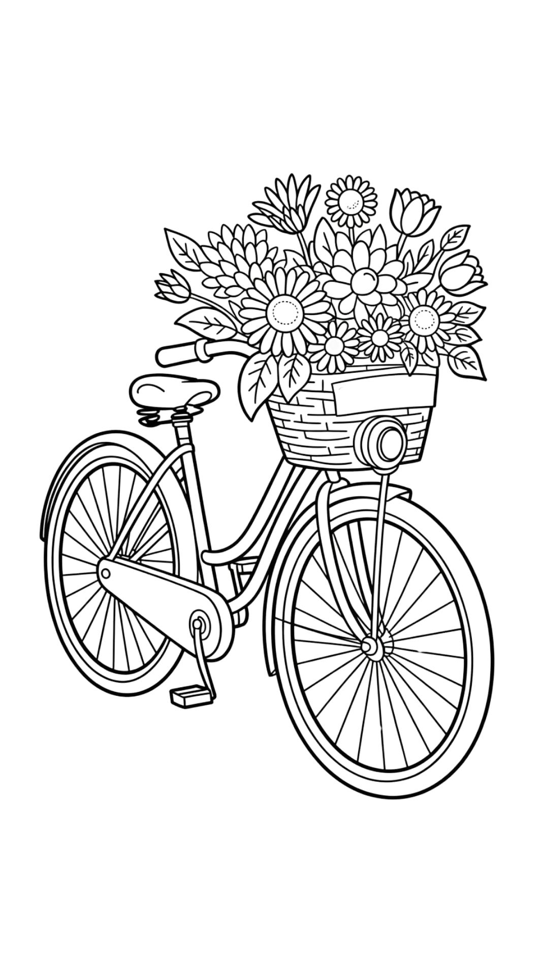 Vélo coloriage imprimer