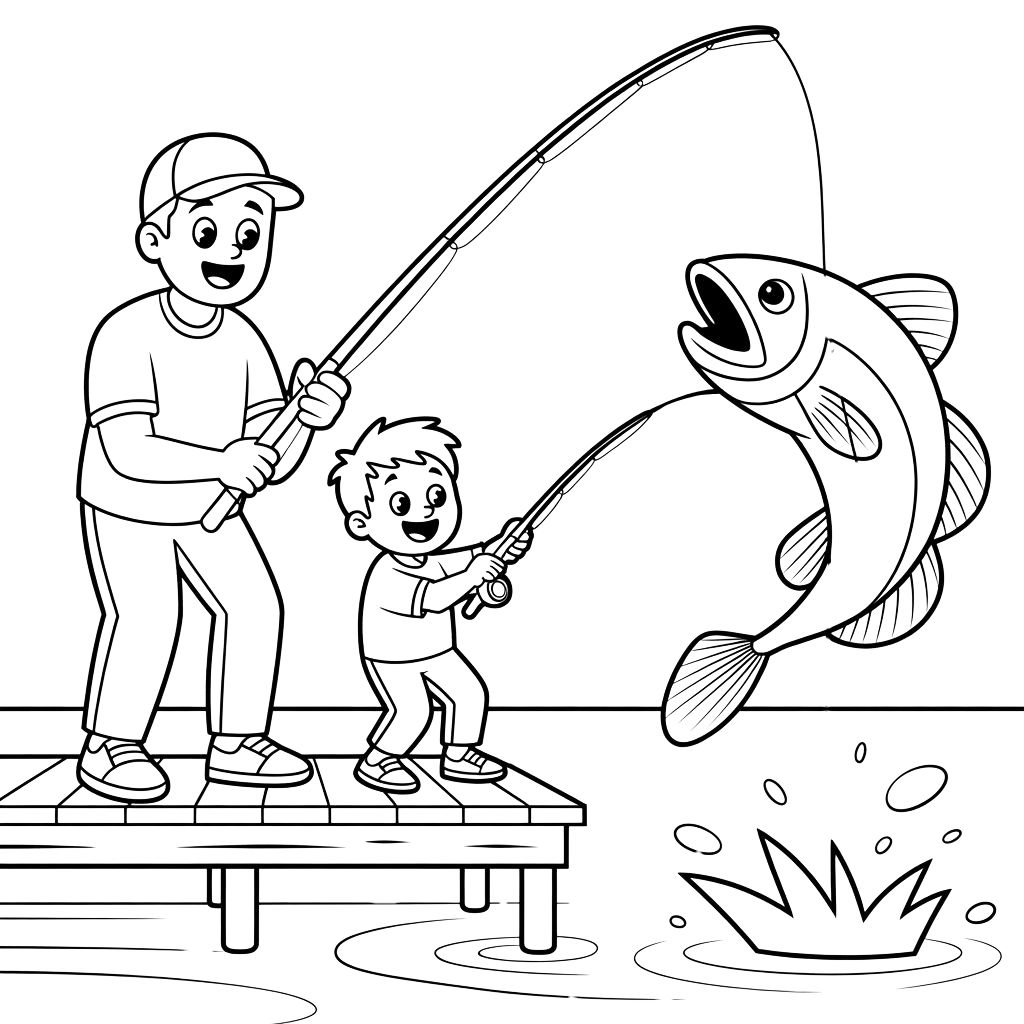 coloriage fête des pères à imprimer