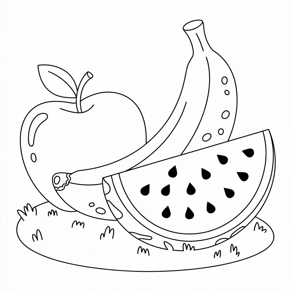 coloriage fruits
