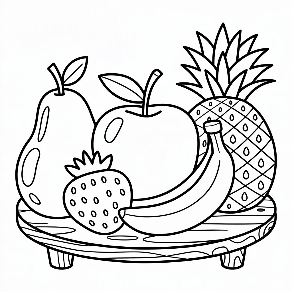 coloriage les fruits