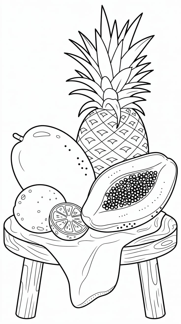 dessin fruit et légume