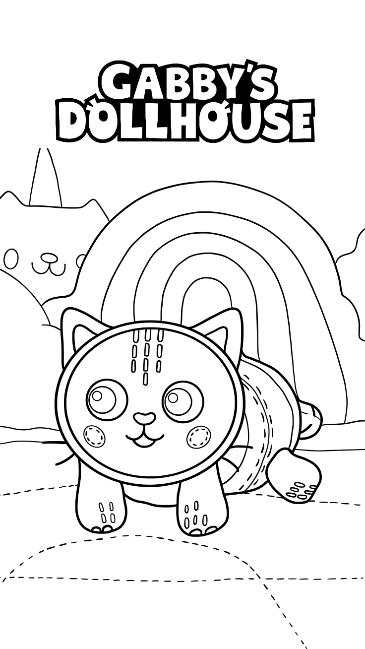 coloriage gabby chat à imprimer