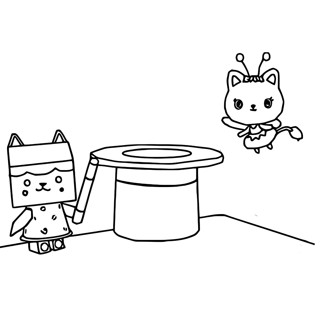 dessin animé gabby chat