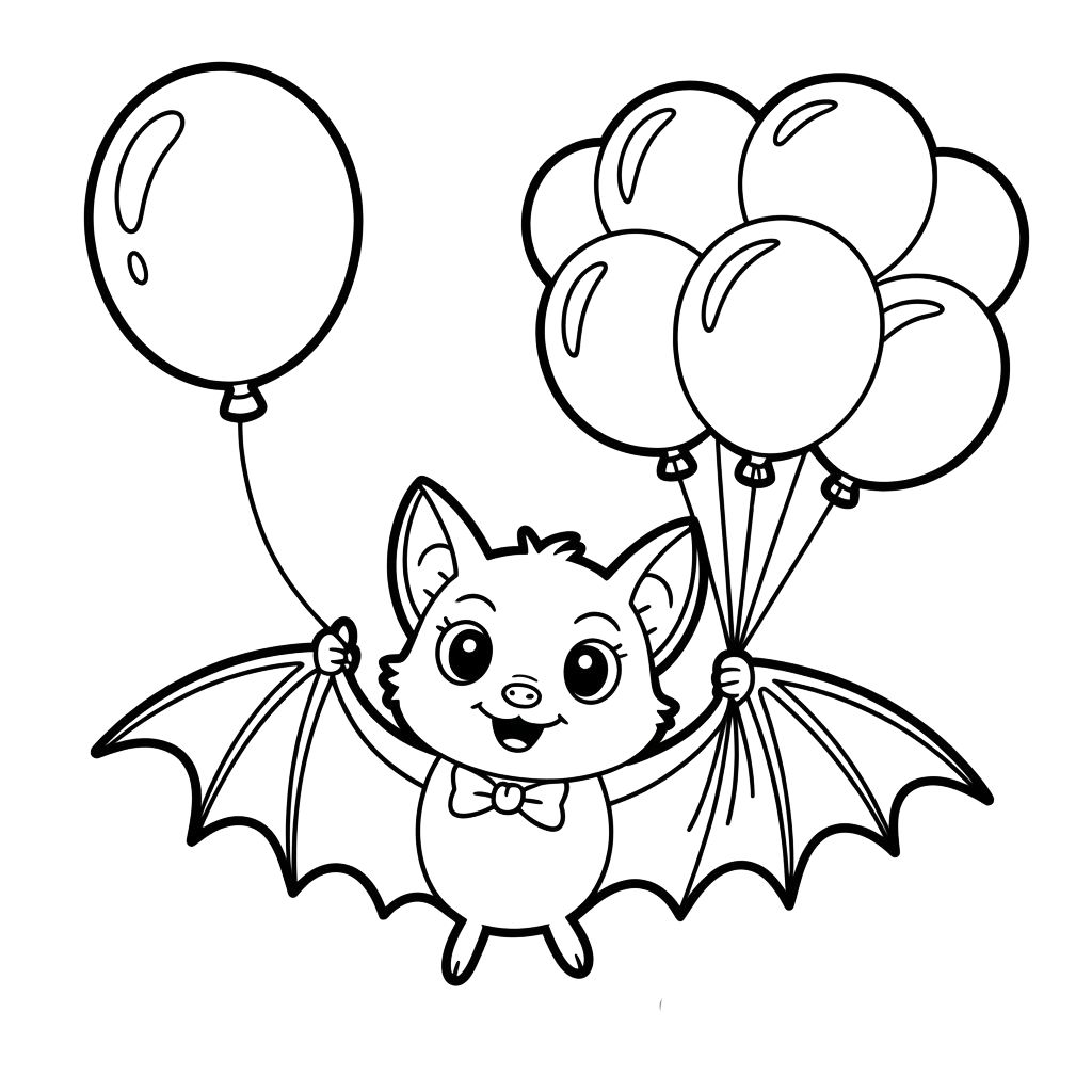 coloriage chauve souris à imprimer