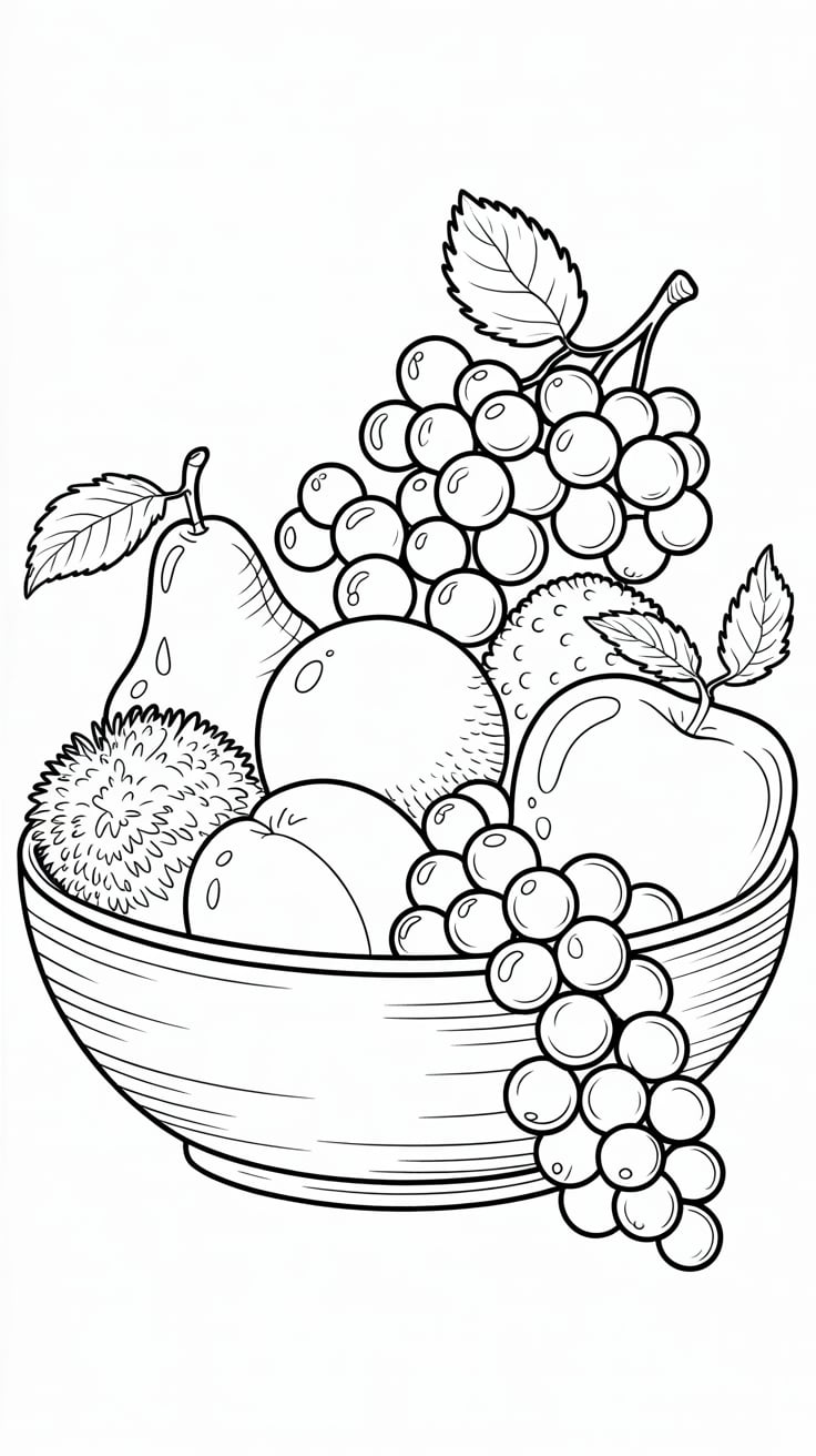 coloriage fruits et légumes