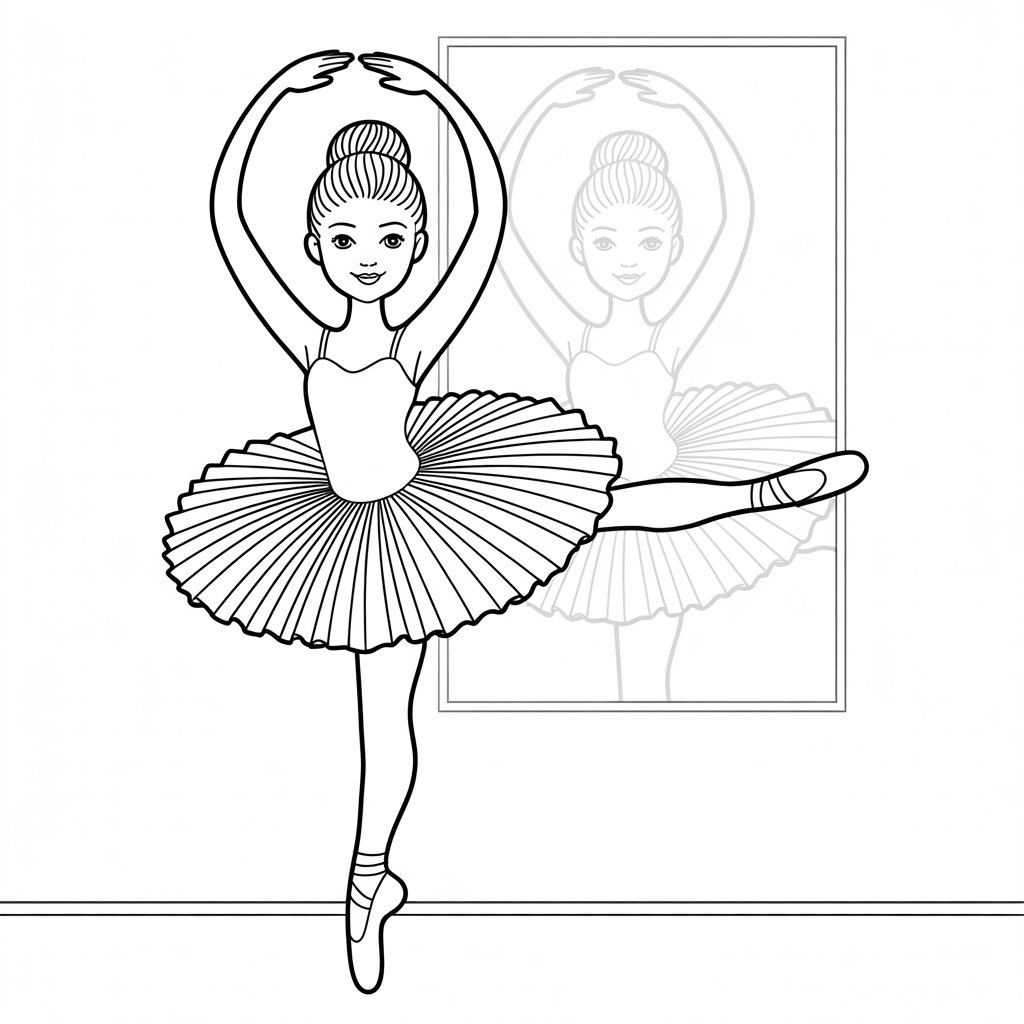 coloriage ballerina
