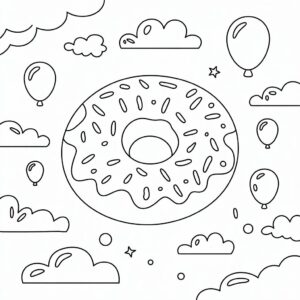 dessins de donuts