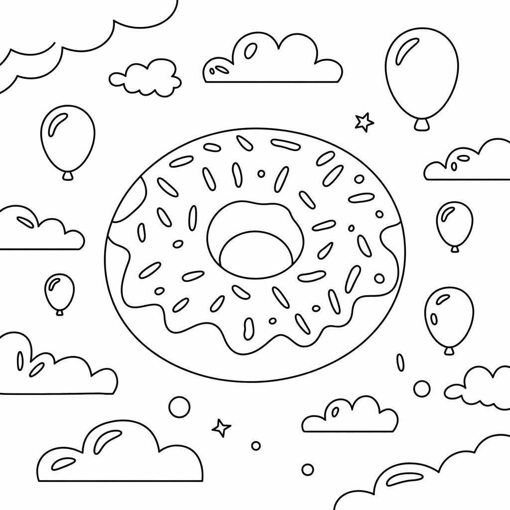 dessins de donuts