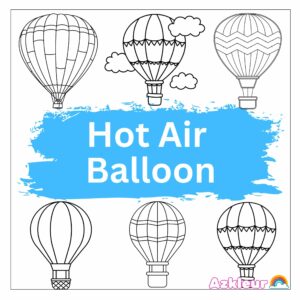 Montgolfière Coloriage