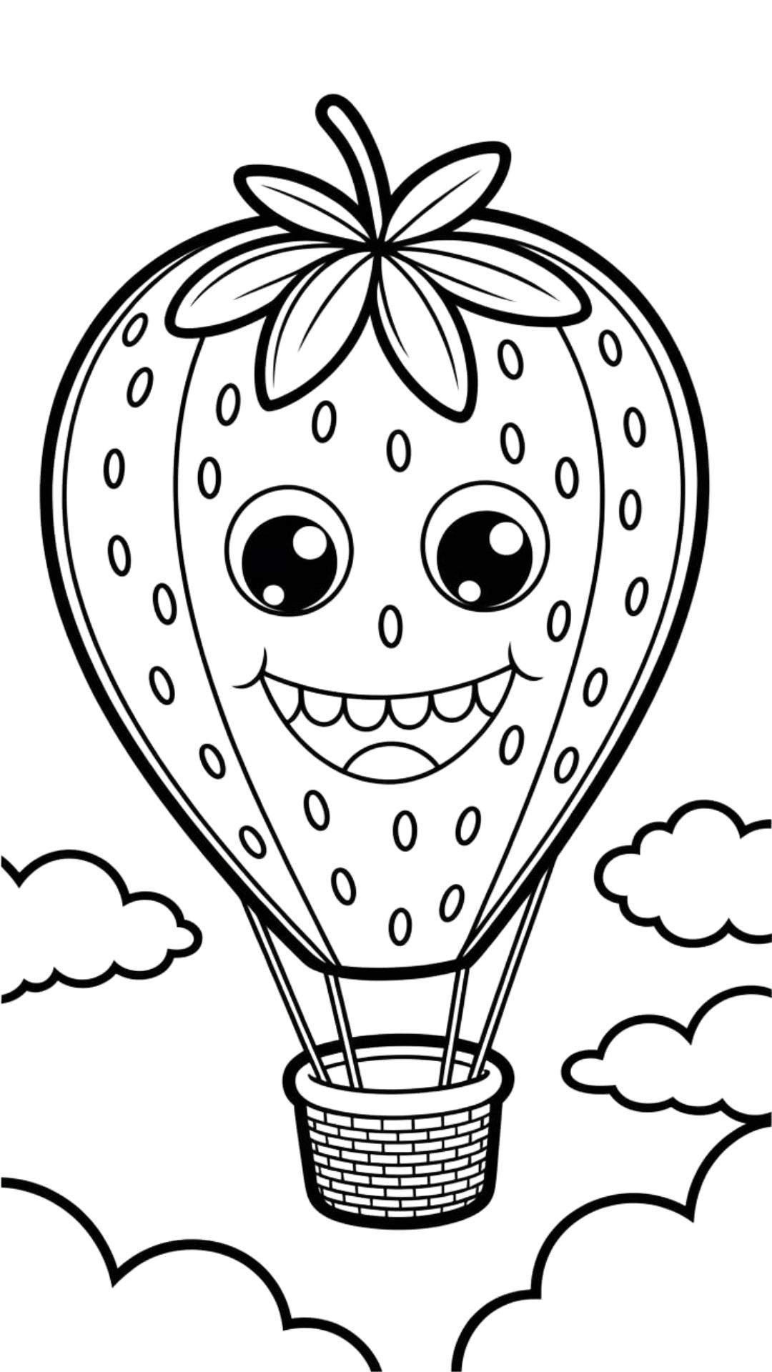 coloriage montgolfière maternelle