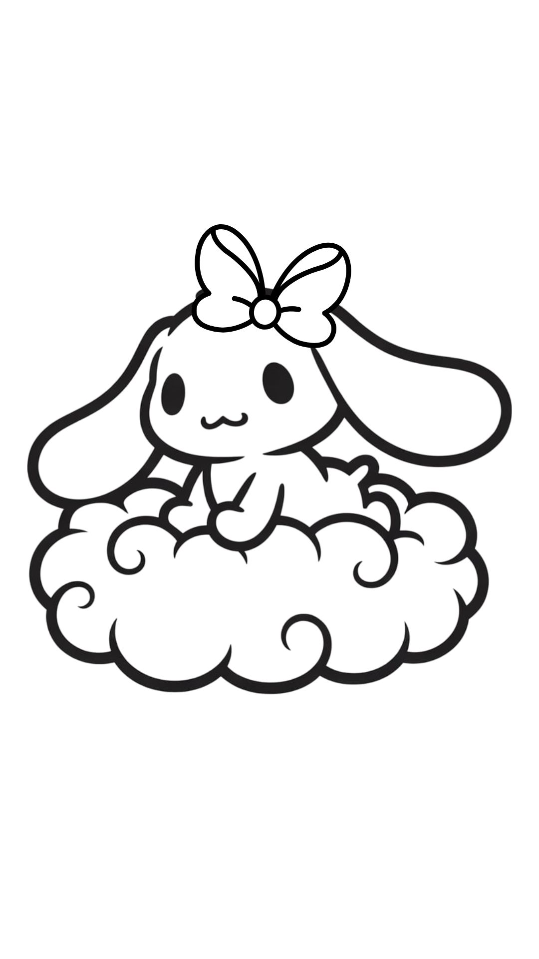 coloriage cinnamoroll kawaii