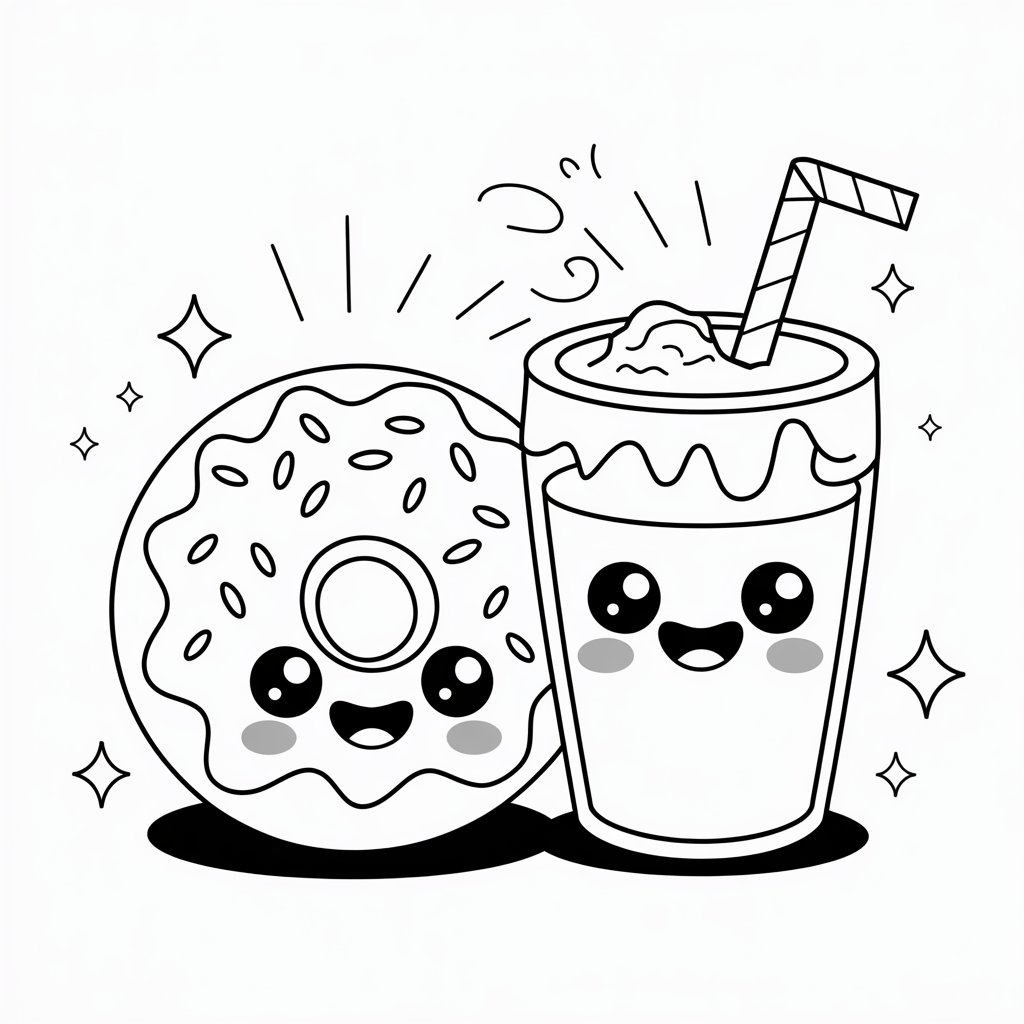 dessins donuts