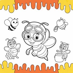 Coloriage Abeille