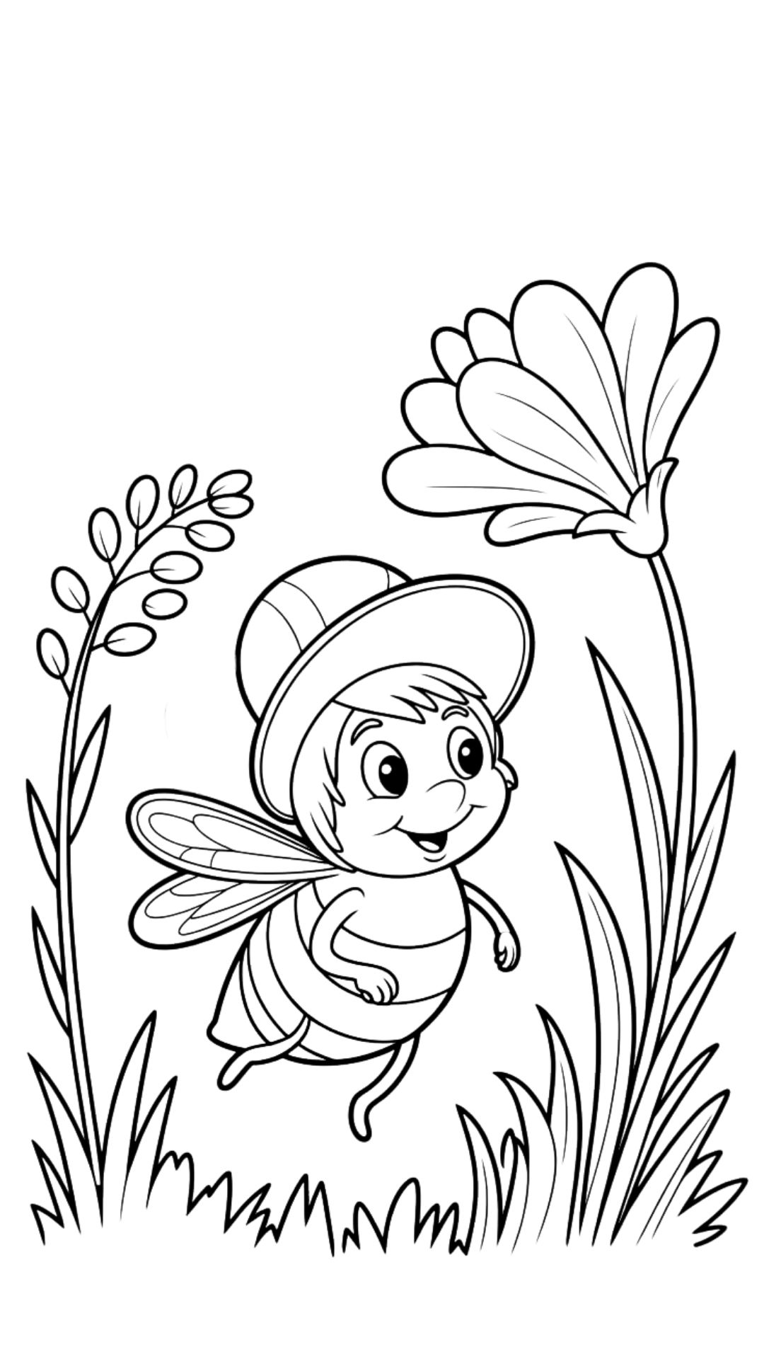 dessin abeille facile