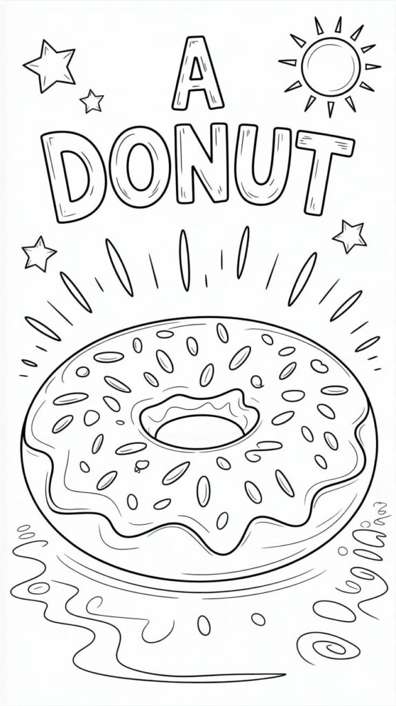 dessin de donut