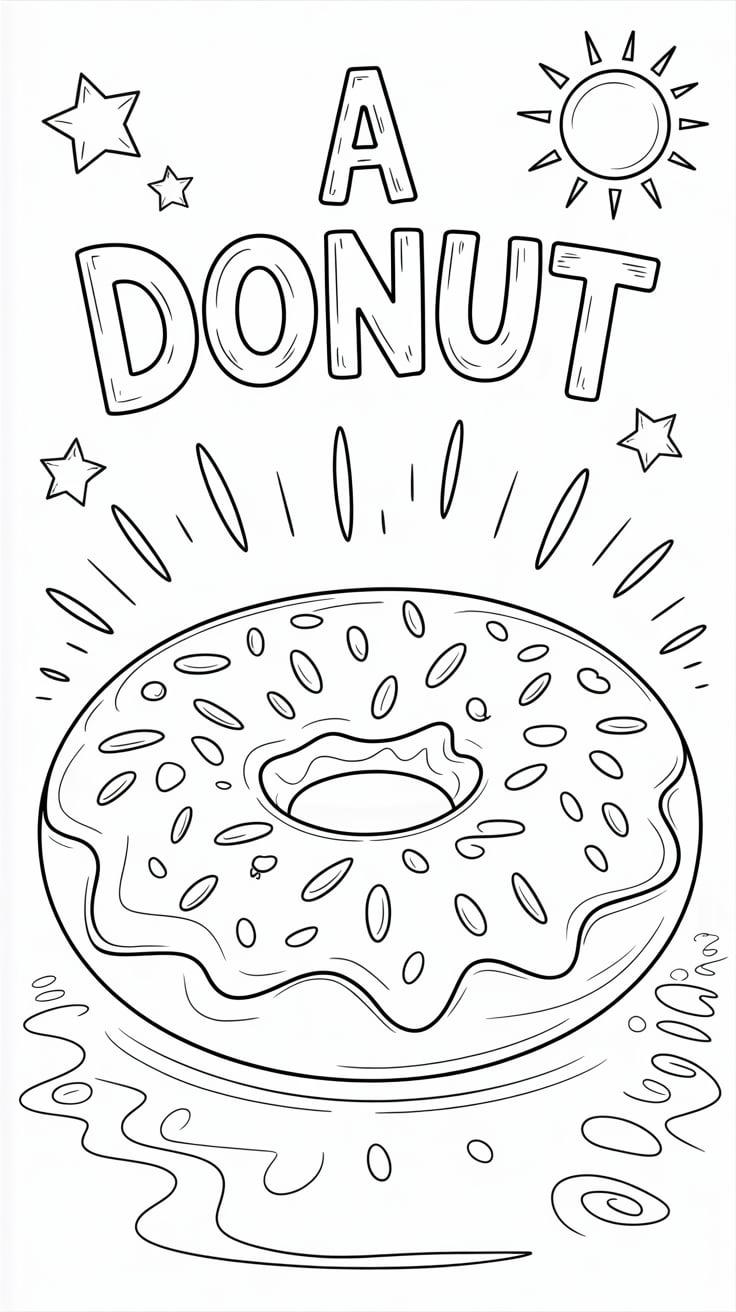 dessin de donut