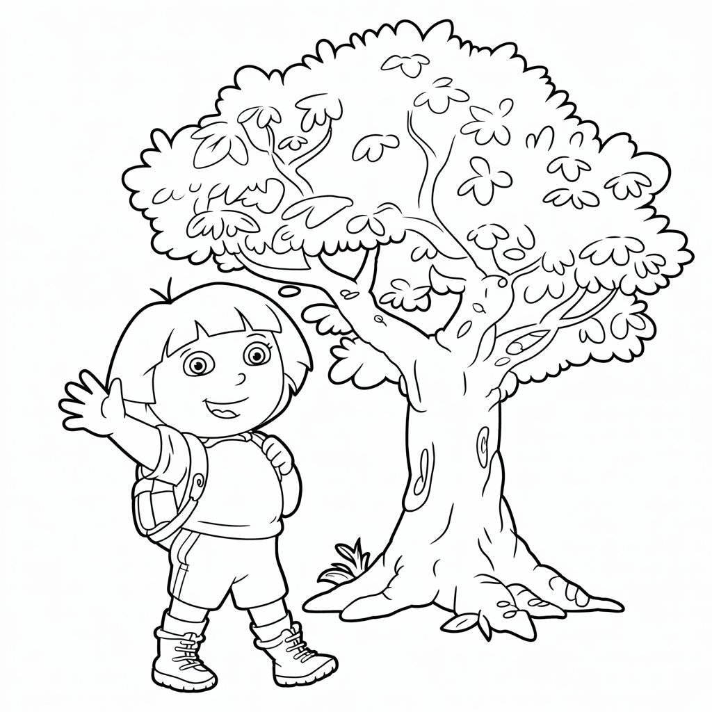 dora coloriage