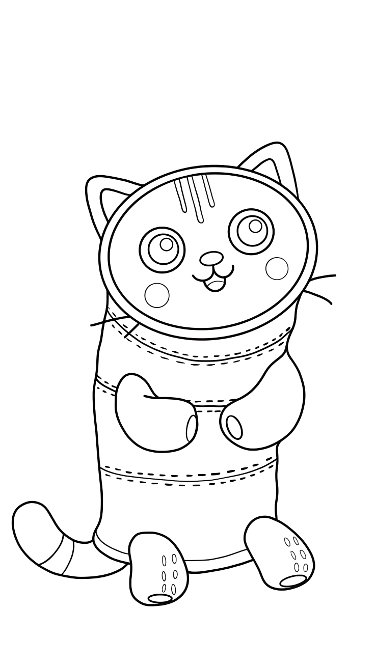 coloriage gabby chat pdf
