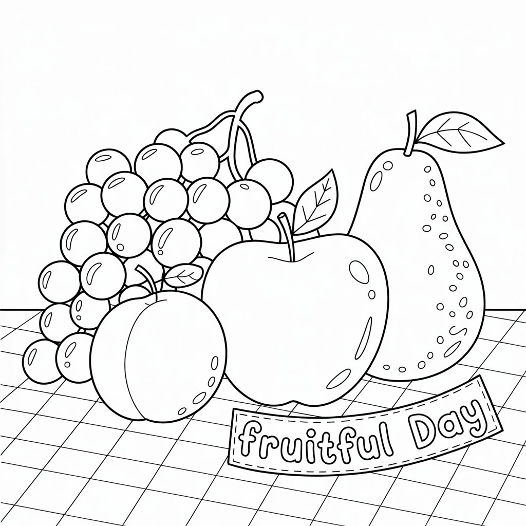 dessin des fruits et légumes