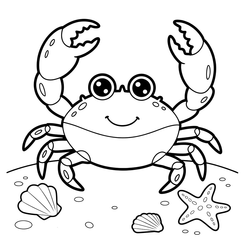 coloriage crabe a imprimer gratuit
